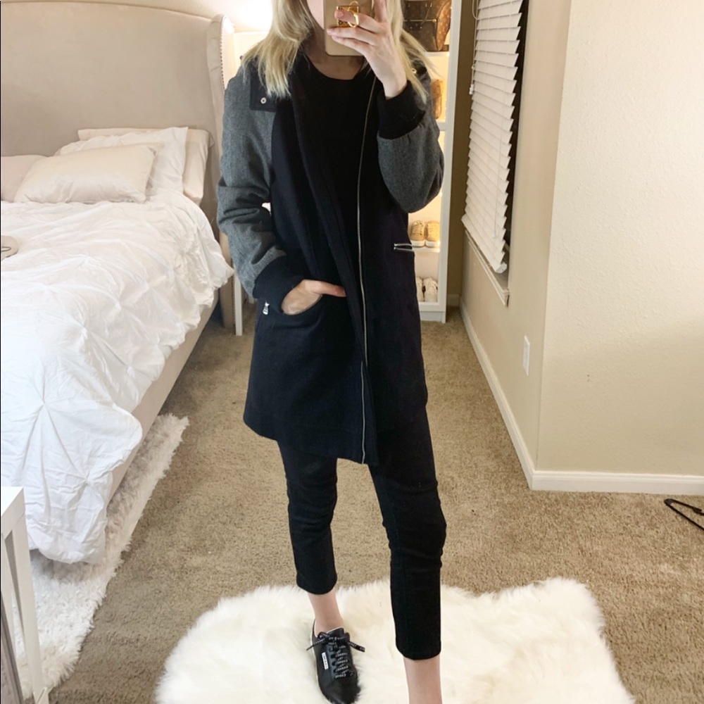 Express Long Zip Coat